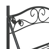 Flower Rack Black 56X30X96 Cm Steel