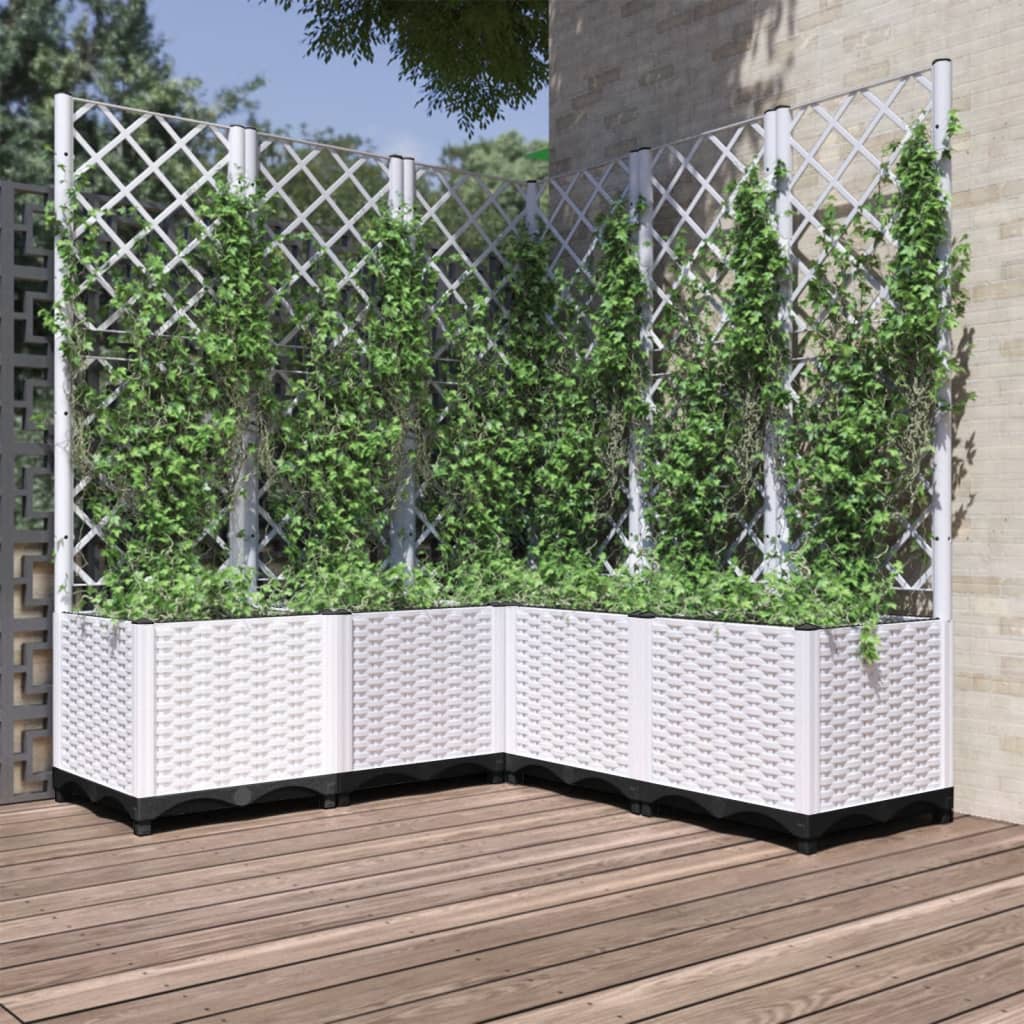 Garden Planter With Trellis Pp