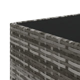 Square Garden Coffee Table 50X50X30 Cm Poly Rattan