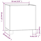 Planters With Legs 2 Pcs Rusty Corten Steel