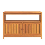 Garden Console Table 110x35x75 cm Solid Wood Acacia