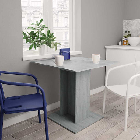 Dining Table 80X80X75 Cm Engineered Wood
