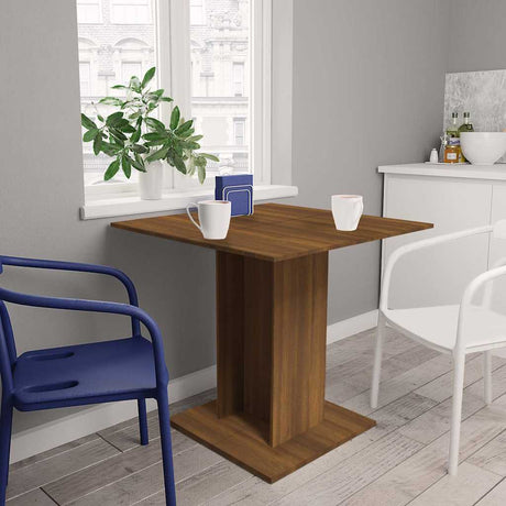 Dining Table 80X80X75 Cm Engineered Wood