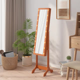 Free-Standing Mirror With Led 34X37X146 Cm
