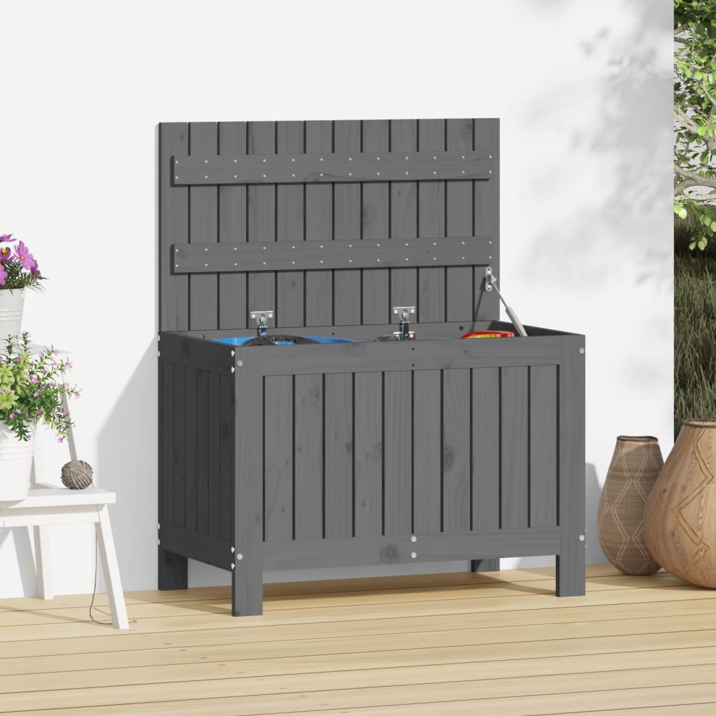 Garden Storage Box Solid Wood Pine