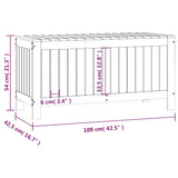 Garden Storage Box Solid Wood Pine