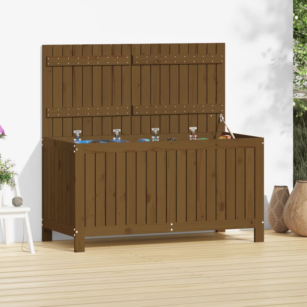 Garden Storage Box Solid Wood Pine