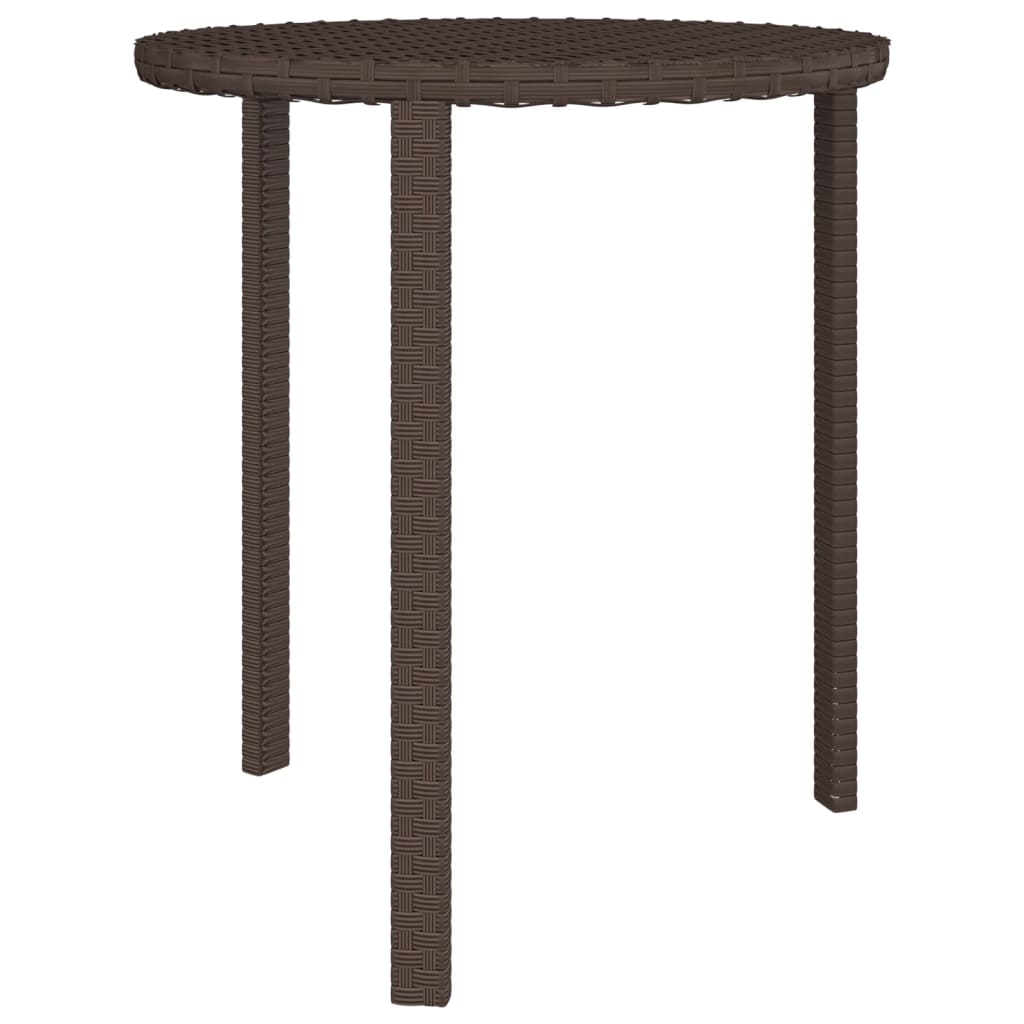 Side Tables 3 Pcs Poly Rattan
