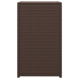 C Table Brown 40x35x60 cm Poly Rattan