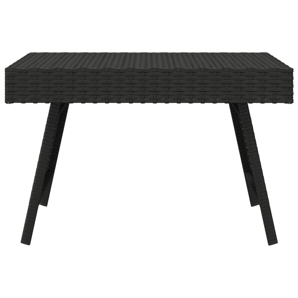 Foldable Side Table 60X40X38 Cm Poly Rattan