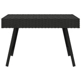 Foldable Side Table 60X40X38 Cm Poly Rattan