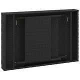 Foldable Side Table 60X40X38 Cm Poly Rattan