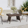 Foldable Side Table 60X40X38 Cm Poly Rattan
