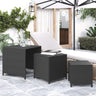 Nesting Tables 3 Pcs Poly Rattan