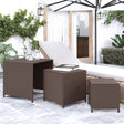 Nesting Tables 3 Pcs Poly Rattan