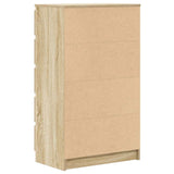 Drawer Cabinet 60X36X103 Cm Engineered Wood