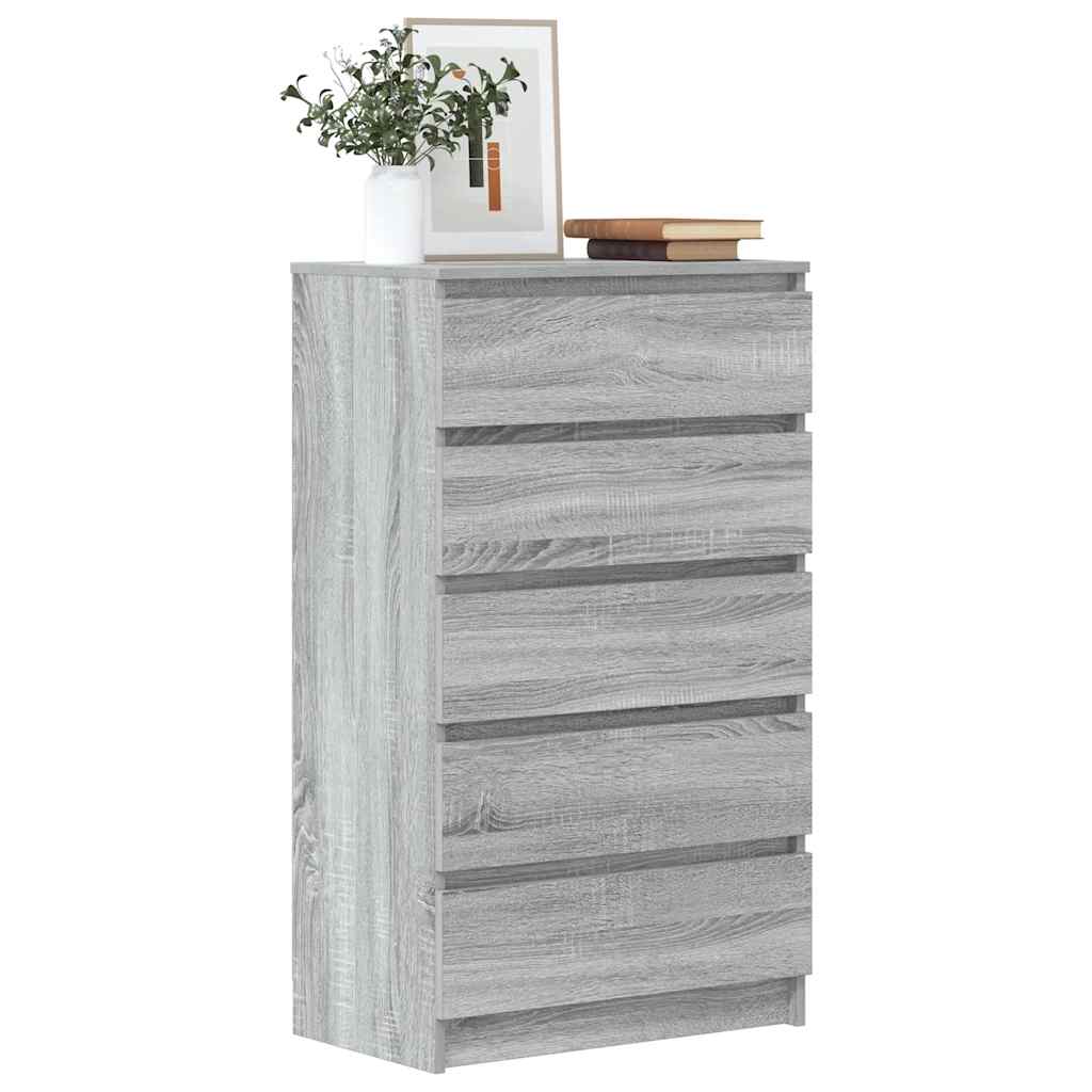Drawer Cabinet 60X36X103 Cm Engineered Wood