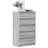 Drawer Cabinet 60X36X103 Cm Engineered Wood