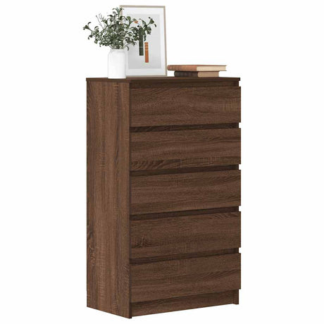 Drawer Cabinet 60X36X103 Cm Engineered Wood
