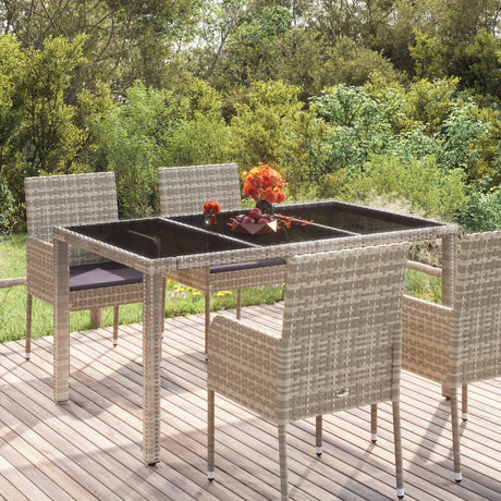 Garden Table With Poly Rattan