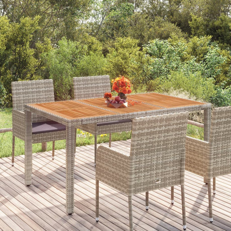 Garden Table With Poly Rattan
