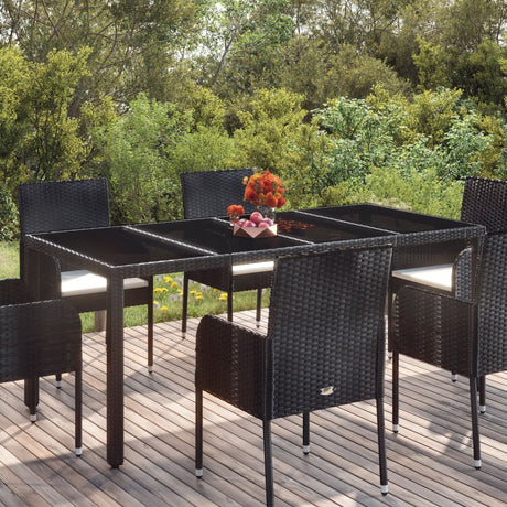 Garden Table With Poly Rattan