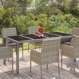 Garden Table With Poly Rattan
