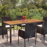 Garden Table With Poly Rattan