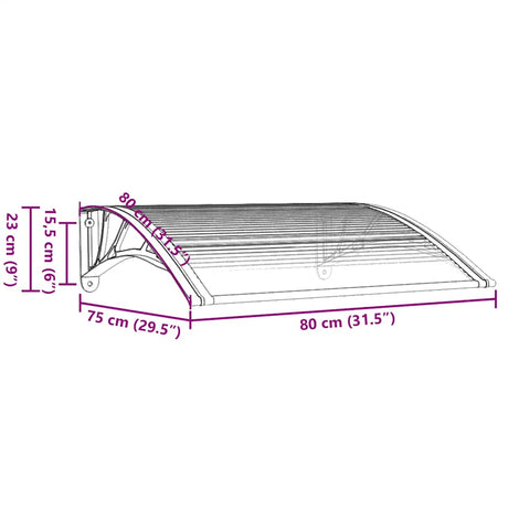 Door Canopy Polycarbonate