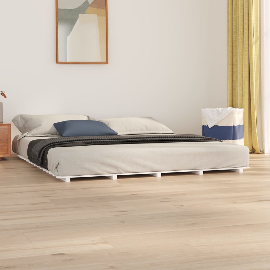 Bed Frame Without Mattress Small Double Solid Wood Pine