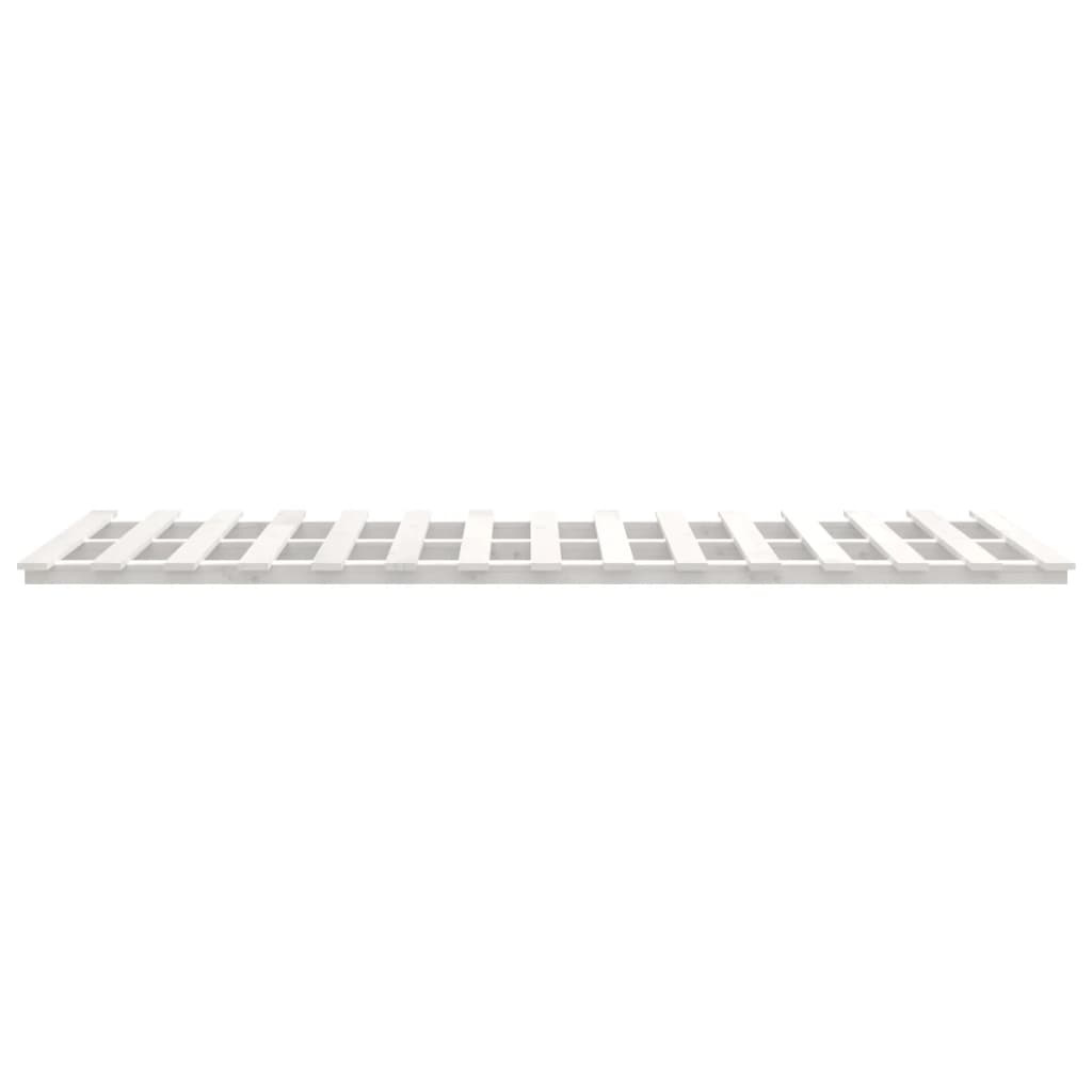 Bed Frame without Mattress White 75x190 cm Small Single Solid Wood Pine