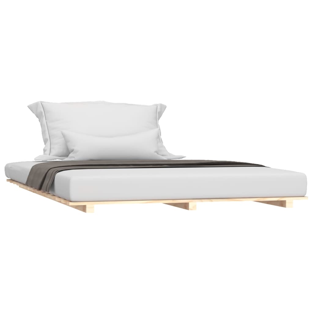 Bed Frame Without Mattress Small Double Solid Wood Pine