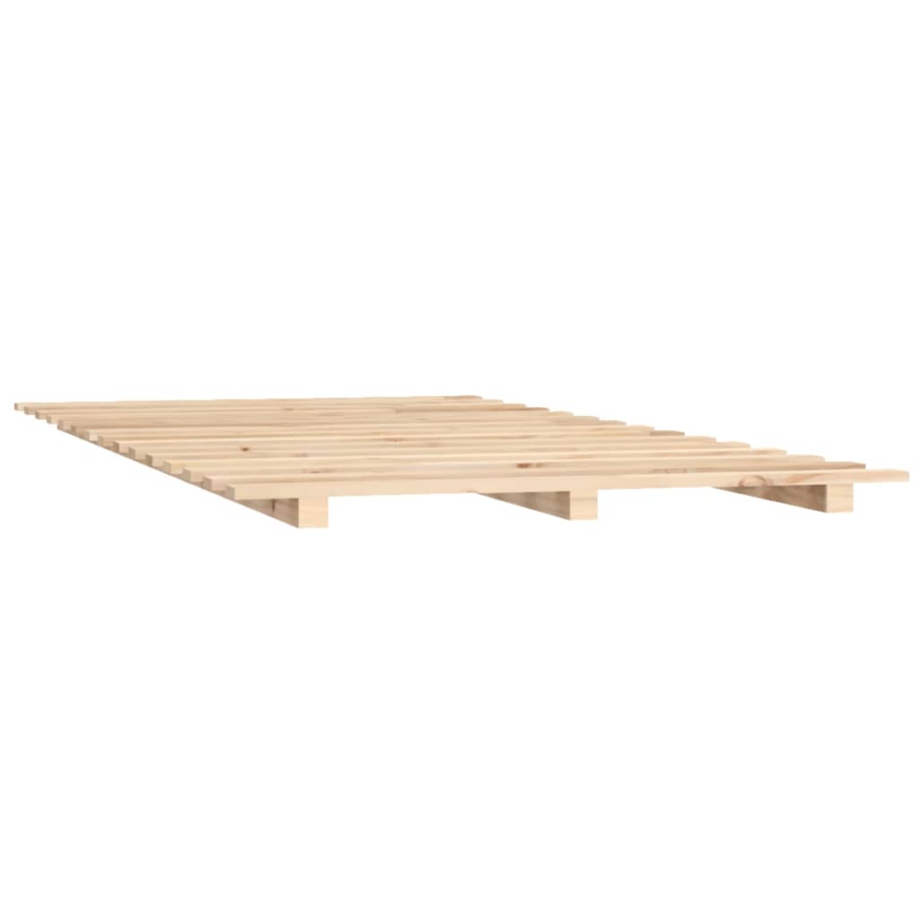 Bed Frame Without Mattress Small Double Solid Wood Pine