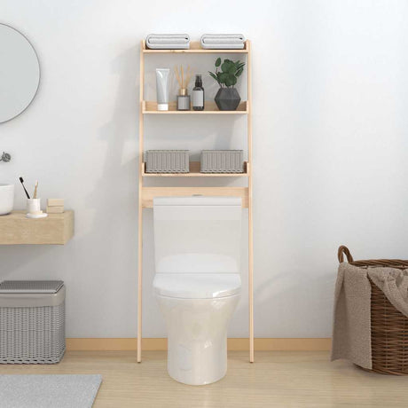 Toilet Rack 63.5X32X179 Cm Solid Wood Pine