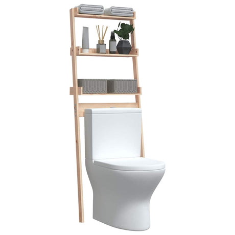 Toilet Rack 63.5X32X179 Cm Solid Wood Pine