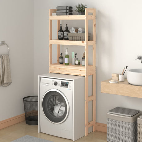 Toilet Rack 63X26X171 Cm Solid Wood Pine
