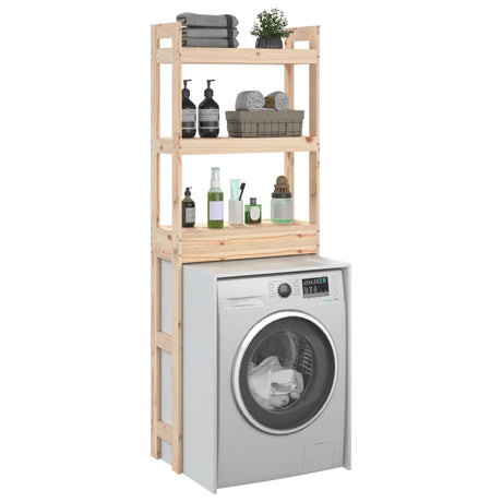 Toilet Rack 63X26X171 Cm Solid Wood Pine