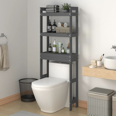 Toilet Rack 63X26X171 Cm Solid Wood Pine