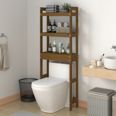 Toilet Rack 63X26X171 Cm Solid Wood Pine