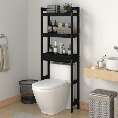 Toilet Rack 63X26X171 Cm Solid Wood Pine