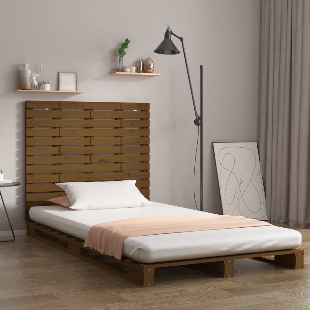 Wall Headboard 96X3X63 Cm Solid Wood Pine