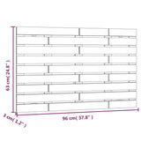 Wall Headboard 96X3X63 Cm Solid Wood Pine