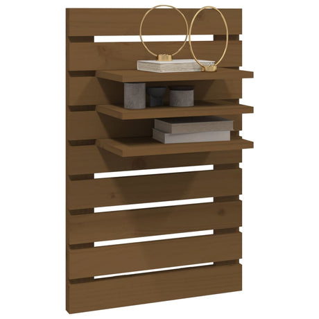 Wall-Mounted Bedside Shelves 2 Pcs Solid Wood Pine