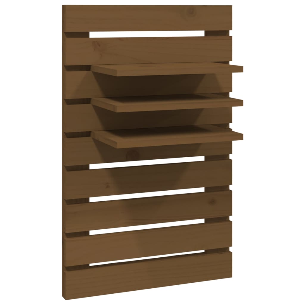 Wall-Mounted Bedside Shelves 2 Pcs Solid Wood Pine