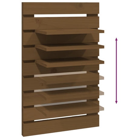 Wall-Mounted Bedside Shelves 2 Pcs Solid Wood Pine