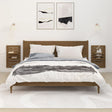 Wall-Mounted Bedside Shelves 2 Pcs Solid Wood Pine