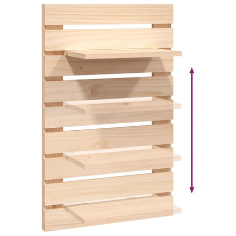 Wall-Mounted Bedside Shelves 2 Pcs Solid Wood Pine