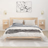 Wall-Mounted Bedside Shelves 2 Pcs Solid Wood Pine