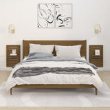 Wall-Mounted Bedside Shelves 2 Pcs Solid Wood Pine