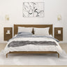 Wall-Mounted Bedside Shelves 2 Pcs Solid Wood Pine